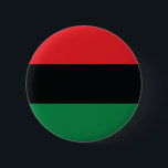 Rote, schwarze und grüne Flagge Button<br><div class="desc">Die 3 Pan-Afrikanischen Farben auf der Flagge stellen dar: ROT: das Blut, das alle Leute der Herkunft des schwarzen Afrikaners vereinigt und Halle für Befreiung; SCHWARZES: schwarze Menschen, deren Bestehen als Nation, obwohl nicht ein Nationalstaat, durch das Bestehen der Flagge bestätigt wird; und GRÜN: der reichliche natürliche Reichtum von Afrika....</div>