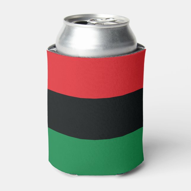 Rote, Schwarze und Grüne Flagge Dosenkühler (Kanne Vorderseite)