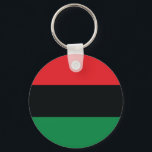 Rote, Schwarze und Grüne Flagge Schlüsselanhänger<br><div class="desc">Die 3 panafrikanischen Farben auf der Fahne repräsentieren: rot: das Blut, das alle Menschen der schwarzen afrikanischen Herkunft vereint und zur Befreiung vergießt; SCHWARZ: Schwarze Menschen, deren Existenz als Nation, wenn auch nicht als Nation-Staat, durch die Existenz der Fahne bestätigt wird; und GRÜNE: der üppige natürliche Reichtum Afrikas. Vintage Alte...</div>