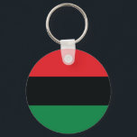 Rote, Schwarze und Grüne Flagge Schlüsselanhänger<br><div class="desc">Die 3 panafrikanischen Farben auf der Fahne repräsentieren: rot: das Blut, das alle Menschen der schwarzen afrikanischen Herkunft vereint und zur Befreiung vergießt; SCHWARZ: Schwarze Menschen, deren Existenz als Nation, wenn auch nicht als Nation-Staat, durch die Existenz der Fahne bestätigt wird; und GRÜNE: der üppige natürliche Reichtum Afrikas. Vintage Alte...</div>