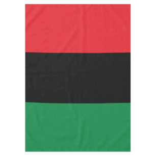 Rote, schwarze und grüne Flagge Tischdecke