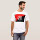 Rote Schwarzweiss-Anarchisten-Flaggen-Anarchie T-Shirt (Vorne ganz)