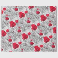 rote Schwarzweiss-Rosenbusch-Blumen-Liebe