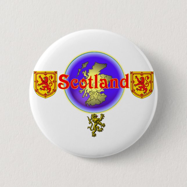 Rote Scotland.:-) Button (Vorderseite)