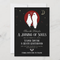 Rote Seelenhochzeit zu Halloween