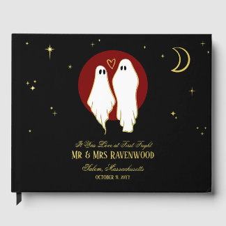 Rote Seelenvereinigung Halloween-Hochzeit Gästebuch