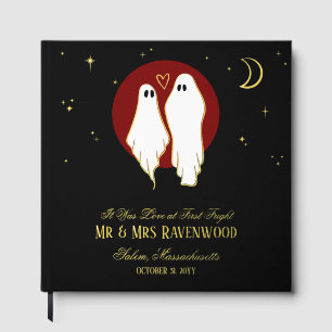 Rote Seelenvereinigung Halloween-Hochzeit Gästebuch