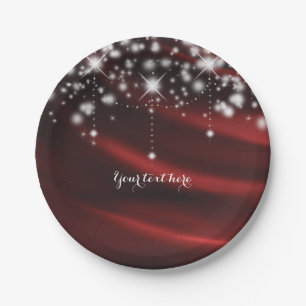 Rote Seide & Glamour Glitzer Hollywood-Party Pappteller