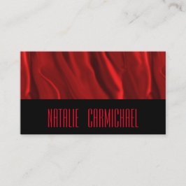 Rote Seide Visitenkarte