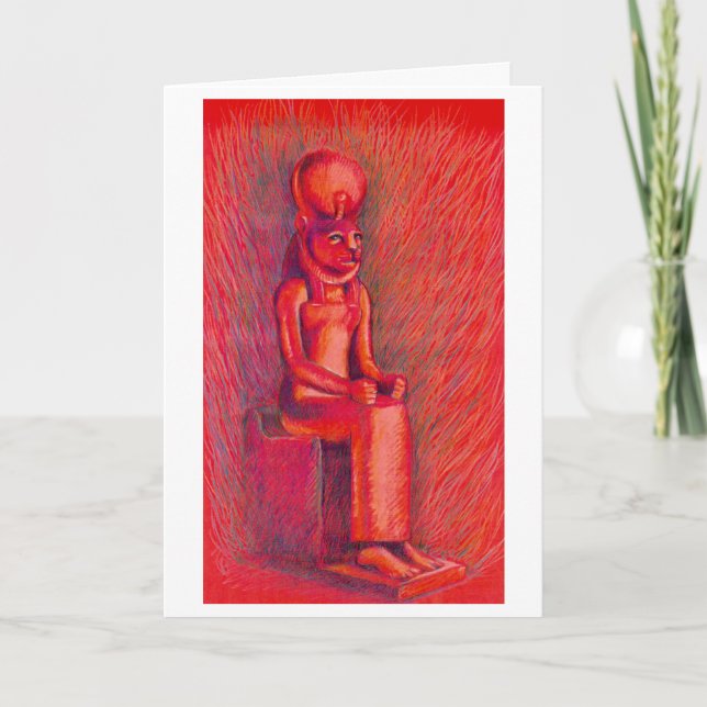 Rote Sekhmet Karte (Vorderseite)