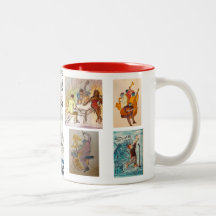 Rote Serie, Fünf-Bild-Jazz-Kaffee-Tasse