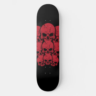 Rote Skulls Skateboard