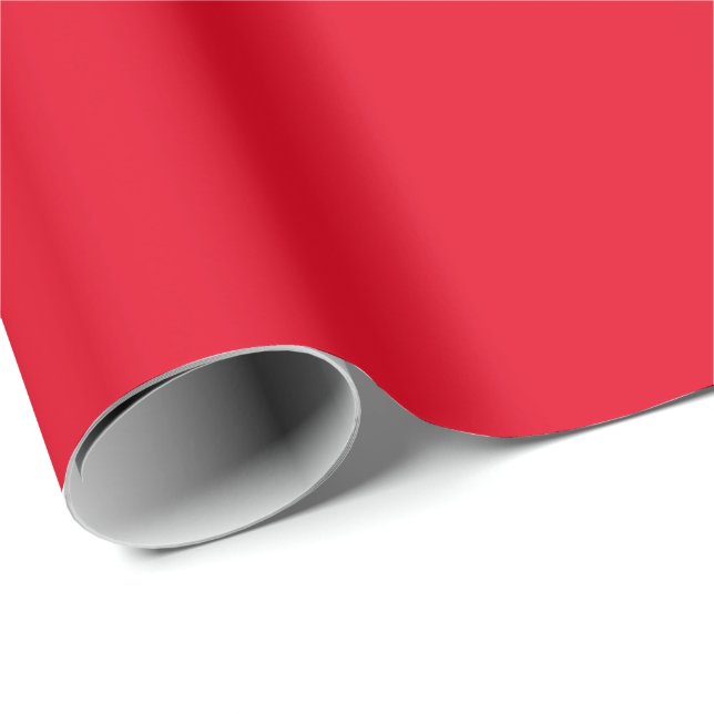 Rote Solid-Farbe Geschenkpapier (Rolleneckpunkt)