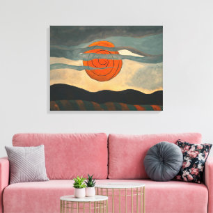 Rote Sonne Arthur Dove Leinwanddruck