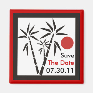 Rote Sonne Save The Date Magnete Magnet
