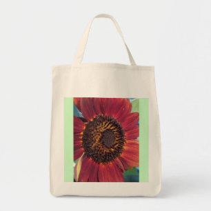 Rote Sonnenblume Tragetasche