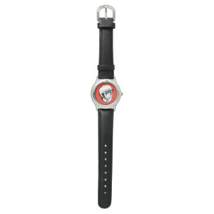 Rote sowjetische Kosmonaut-Edelstahl-Uhr Armbanduhr