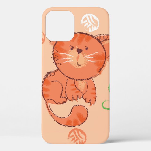 Rote Spielzeugkatze, nahtlos Case-Mate iPhone Hülle (Rückseite)