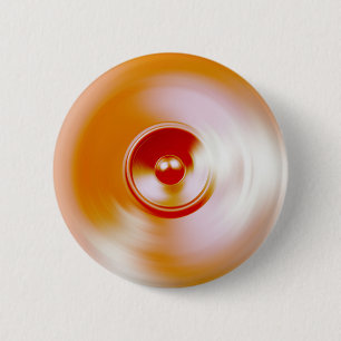 Rote Spinnmusik-Lautsprecher Button