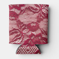 Rote Spitze: elastischer Jacquardtextil.