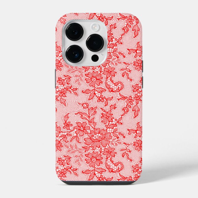 Rote Spitze iPhone 14 Pro Hülle (Rückseite)