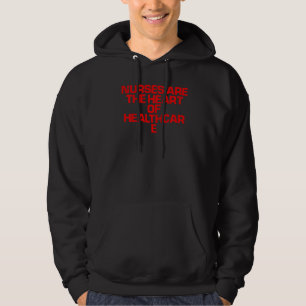 Rote Sprichworte Krankenschwestern sind das Herz d Hoodie