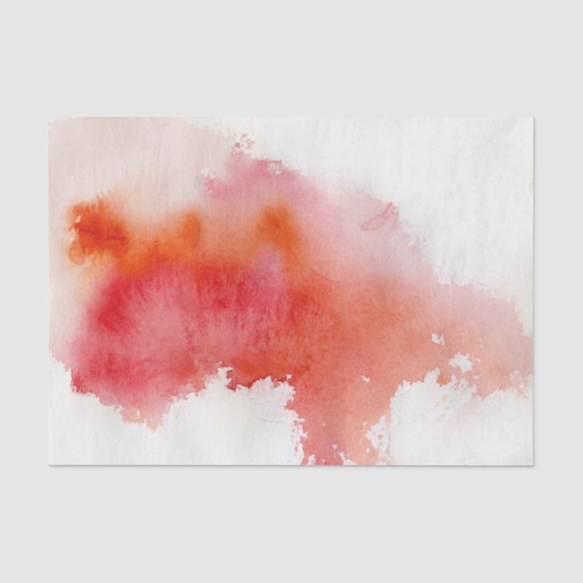Rote Stelle, abstraktes handgemaltes des Seidenpapier (Vorderseite)