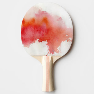 Rote Stelle, abstraktes handgemaltes des Tischtennis Schläger