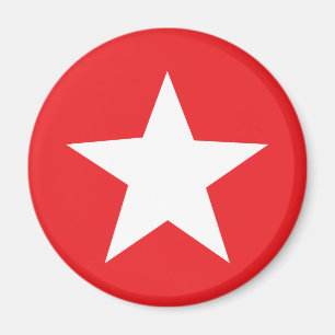 Rote Stern-Ikone Magnet