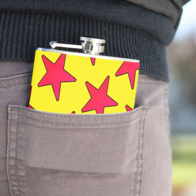 Rote Sterne Flachmann (Beispiel)