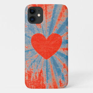 Rote Sternenexplosion Valentinsherz Case-Mate iPhone Hülle
