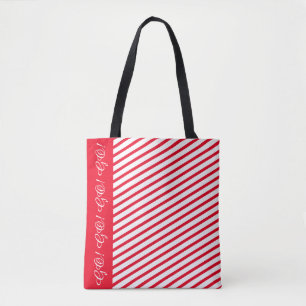 Rote Streifen-Accessoire-Tasche / Benutzerdefinier Tasche