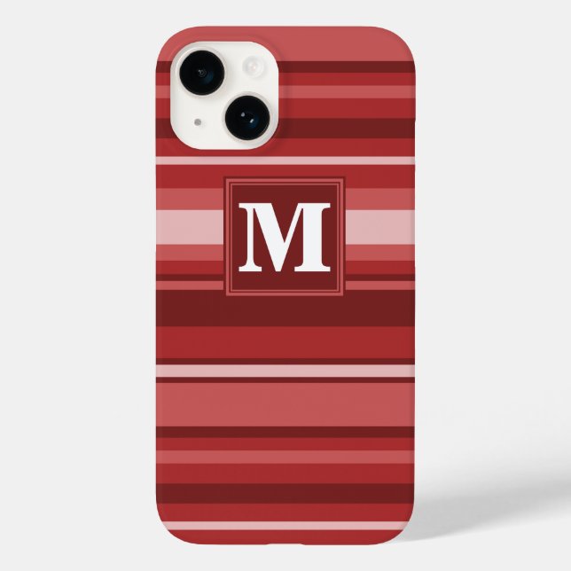 Rote Streifen Case-Mate iPhone 14 Hülle (Rückseite)