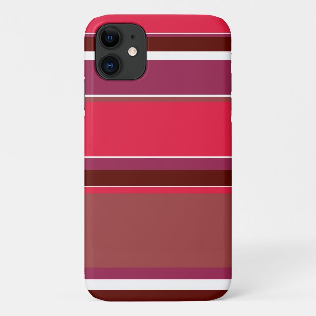 Rote Streifen Case-Mate iPhone Hülle (Rückseite)