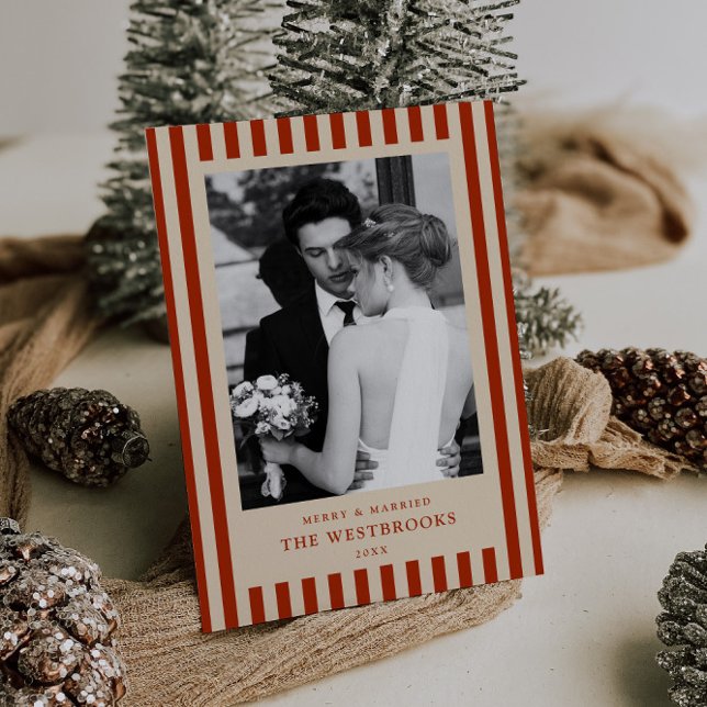 Rote Streifen Feiertagskarte (Von Creator hochgeladen)