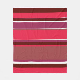 Rote Streifen Fleecedecke