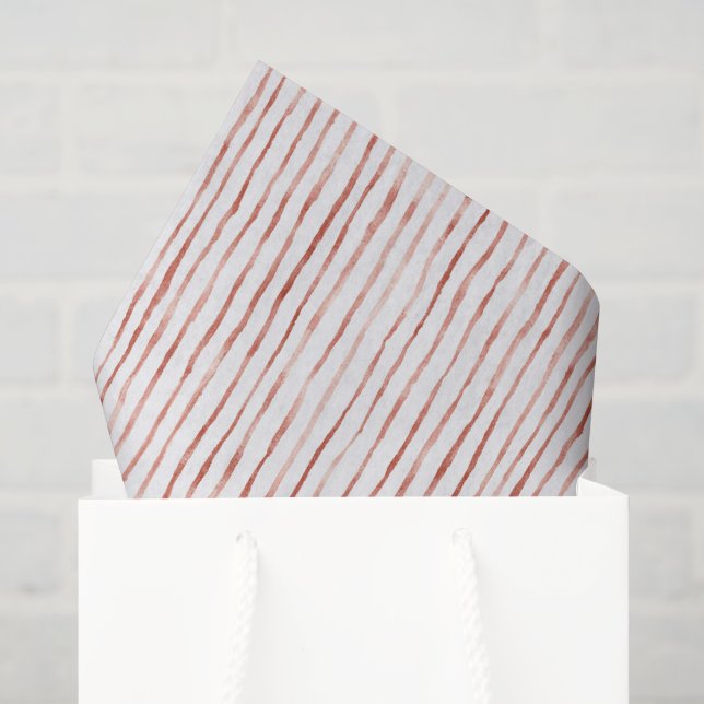 Rote Streifen Geburtstag Seidenpapier (Geschenktüte)