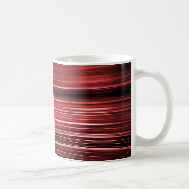Rote Streifen Kaffeetasse (Rechts)