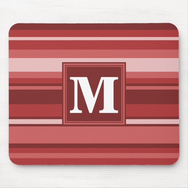 Rote Streifen Mousepad (Vorne)