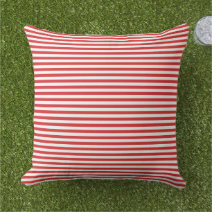 Rote Streifen Outdoor-Kissen Kissen