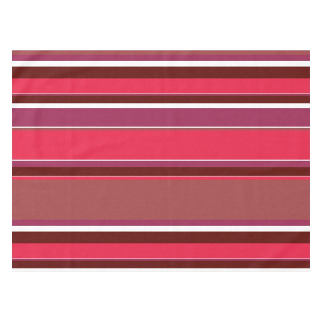 Rote Streifen Tischdecke (Vorderseite (Horizontal))