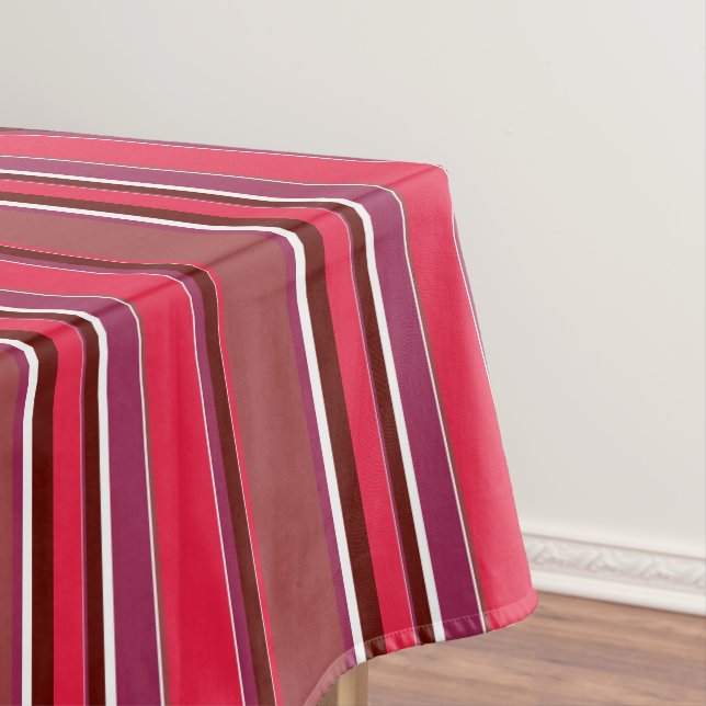 Rote Streifen Tischdecke (Beispiel)