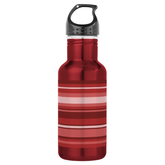 Rote Streifen Trinkflasche (Vorderseite)