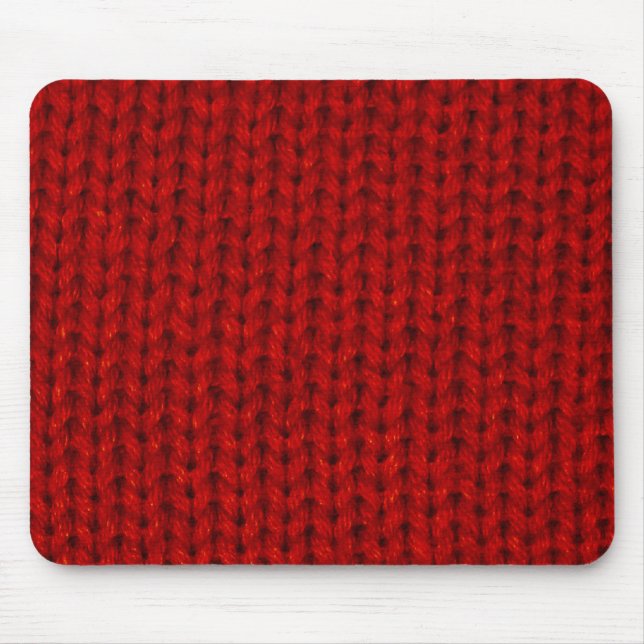 Rote Strickjacke Mousepad (Vorne)