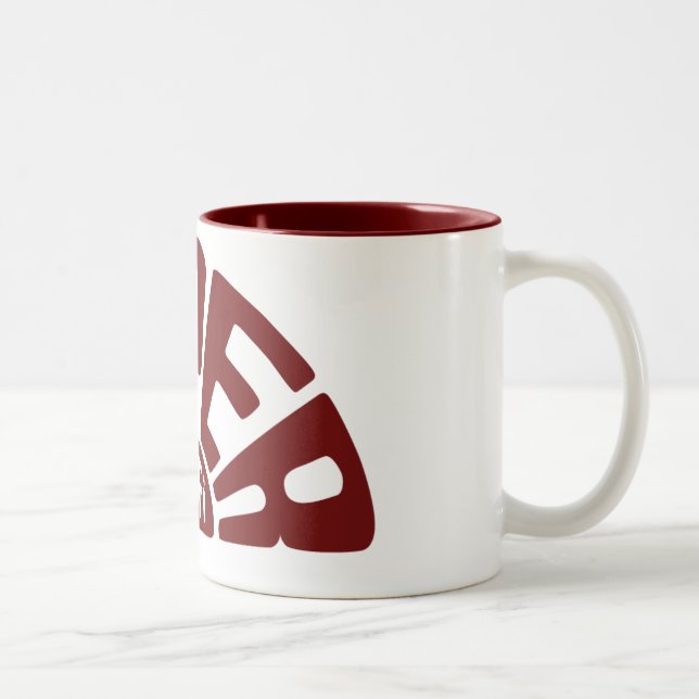 Rote super HifiTasse Zweifarbige Tasse (Rechts)
