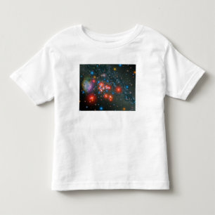 Rote super riesige Gruppe Kleinkind T-shirt