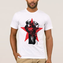 Rote T - Shirts Stern-Faust-Ernesto Che Guevara