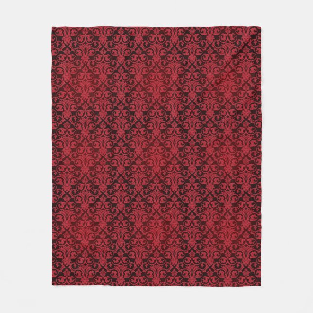 Rote Tapete 2 Fleecedecke (Vorderseite)