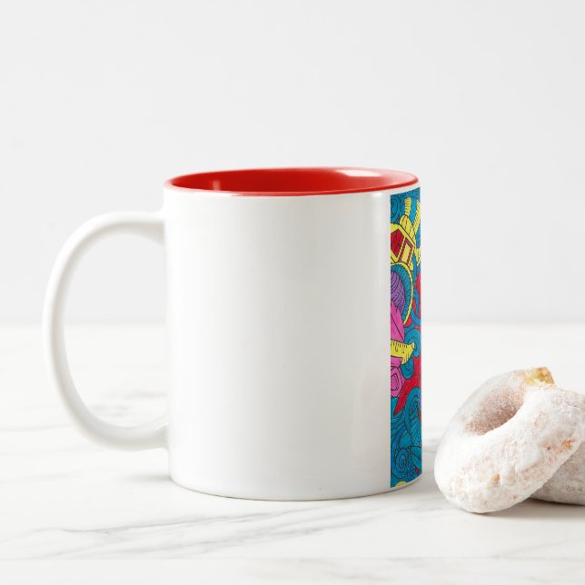 Rote Tasse (Mit Donut)