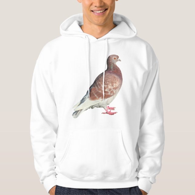 Rote Taube (abgeschieden) Hoodie (Vorderseite)